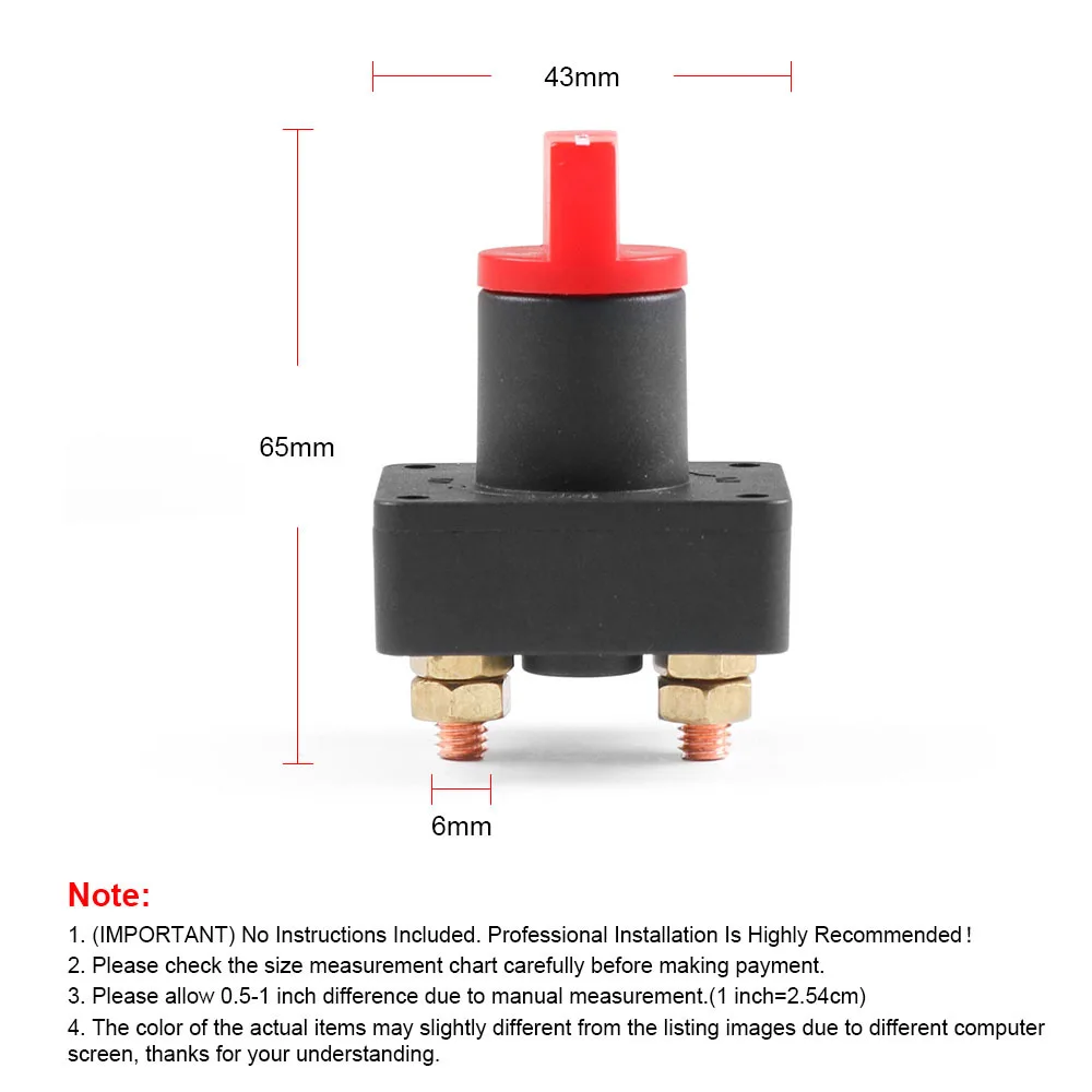 Aislador de batería para coche, camper y barco con interruptor - imagen 5
