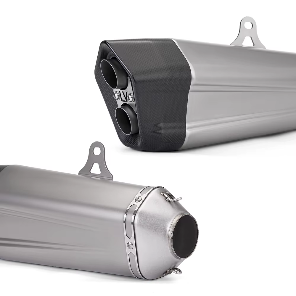 Tubo silenciador de escape de motocicleta de fibra de carbono para CBR300 CBR600RR Z1000 ZX10R Tmax530 Nmax155 Pcx125 - imagen 2