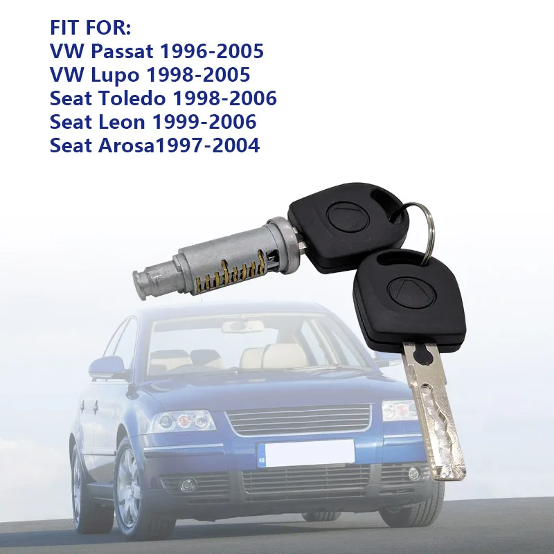 Kit cilindro cerradura puerta 3B0837167 VW Passat Toledo Leon Arosa - imagen 3