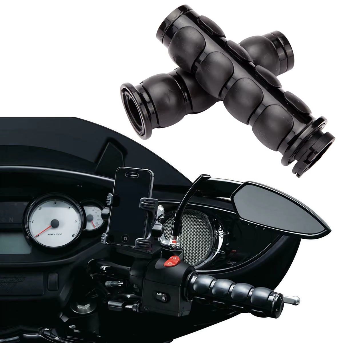 Manillar de 25 mm para Harley Cruiser, Chopper y Suzuki M109R
