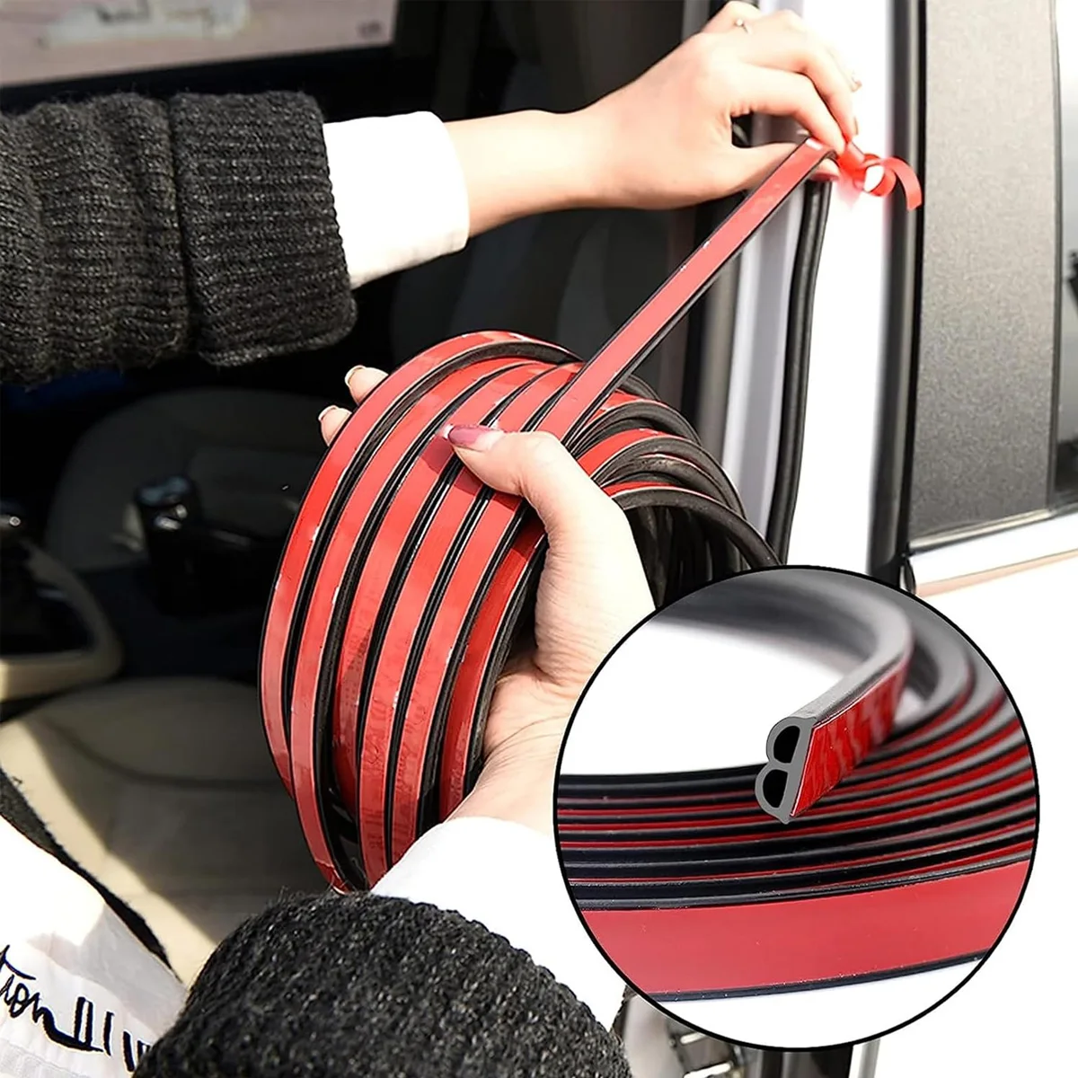 Burlete insonorizante antipolvo para puerta de coche y maletero - imagen 5