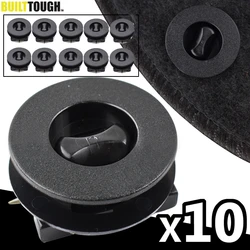 Kit clips y remaches plástico negro para parachoques de coche