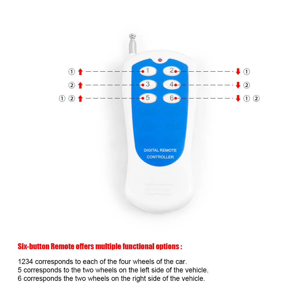 Válvula colectora de suspensión neumática de válvula solenoide VU2 de 12V con control remoto de 0-200psi con un clic hacia arriba y hacia abajo - imagen 5
