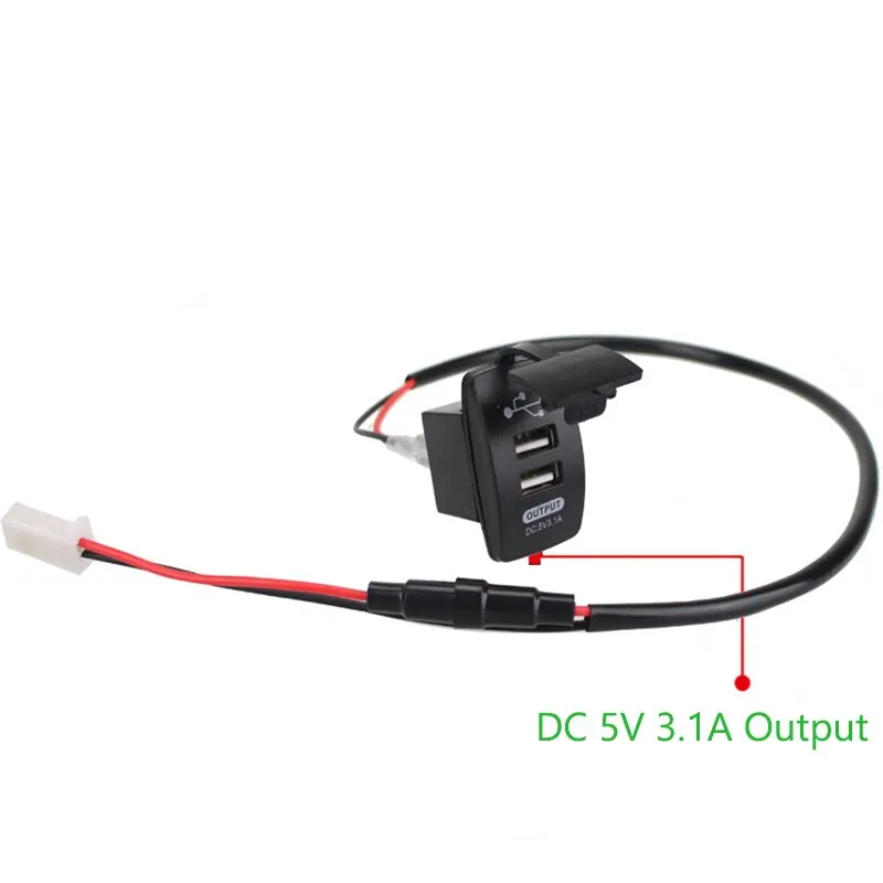 Cargador USB mechero dual 3.1A para coche moto 12V-24V - imagen 5
