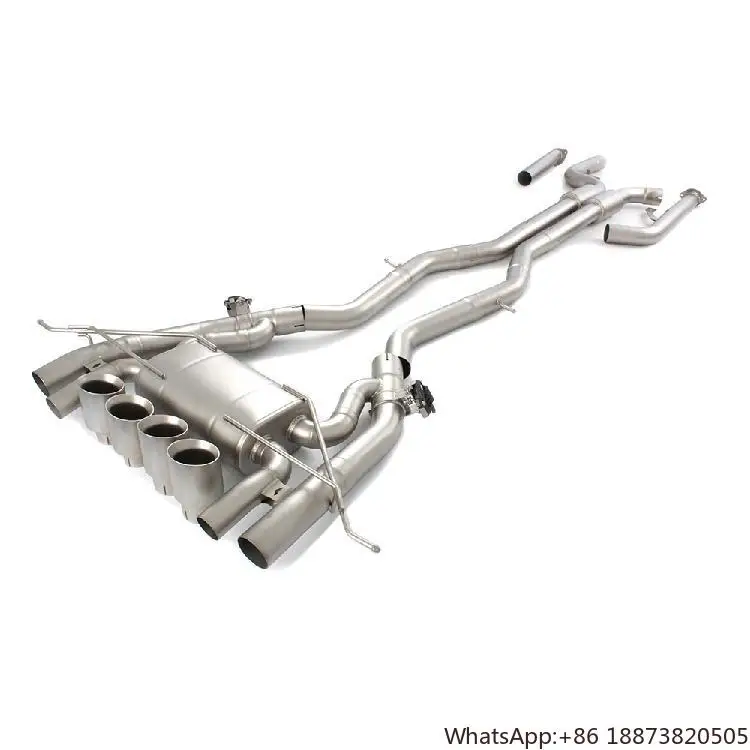 Sistema de escape BMW M3 M4 G80 inox silenciador electrónico