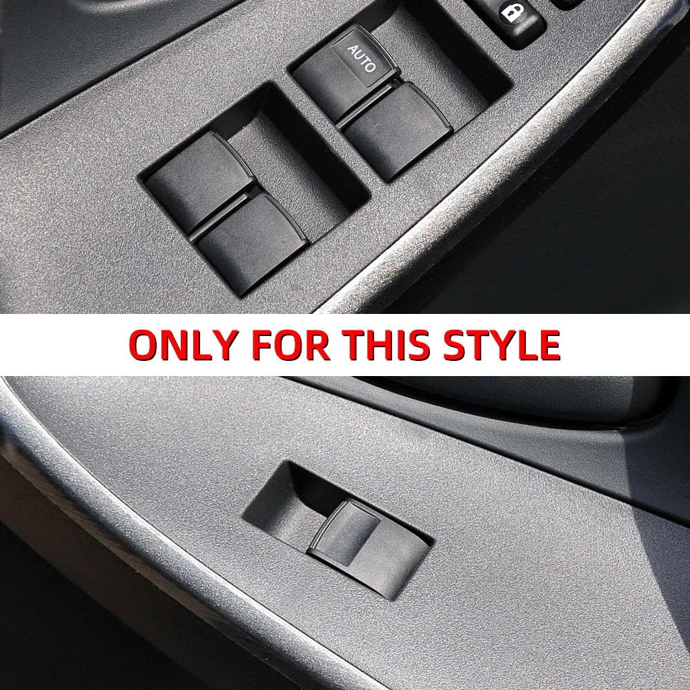 Para Toyota RAV4 Corolla AYGO Verso AVENSIS YARIS VITZ accesorios 7 unids/set cromado elevador de ventanas de coche cubierta de botón embellecedor - imagen 3