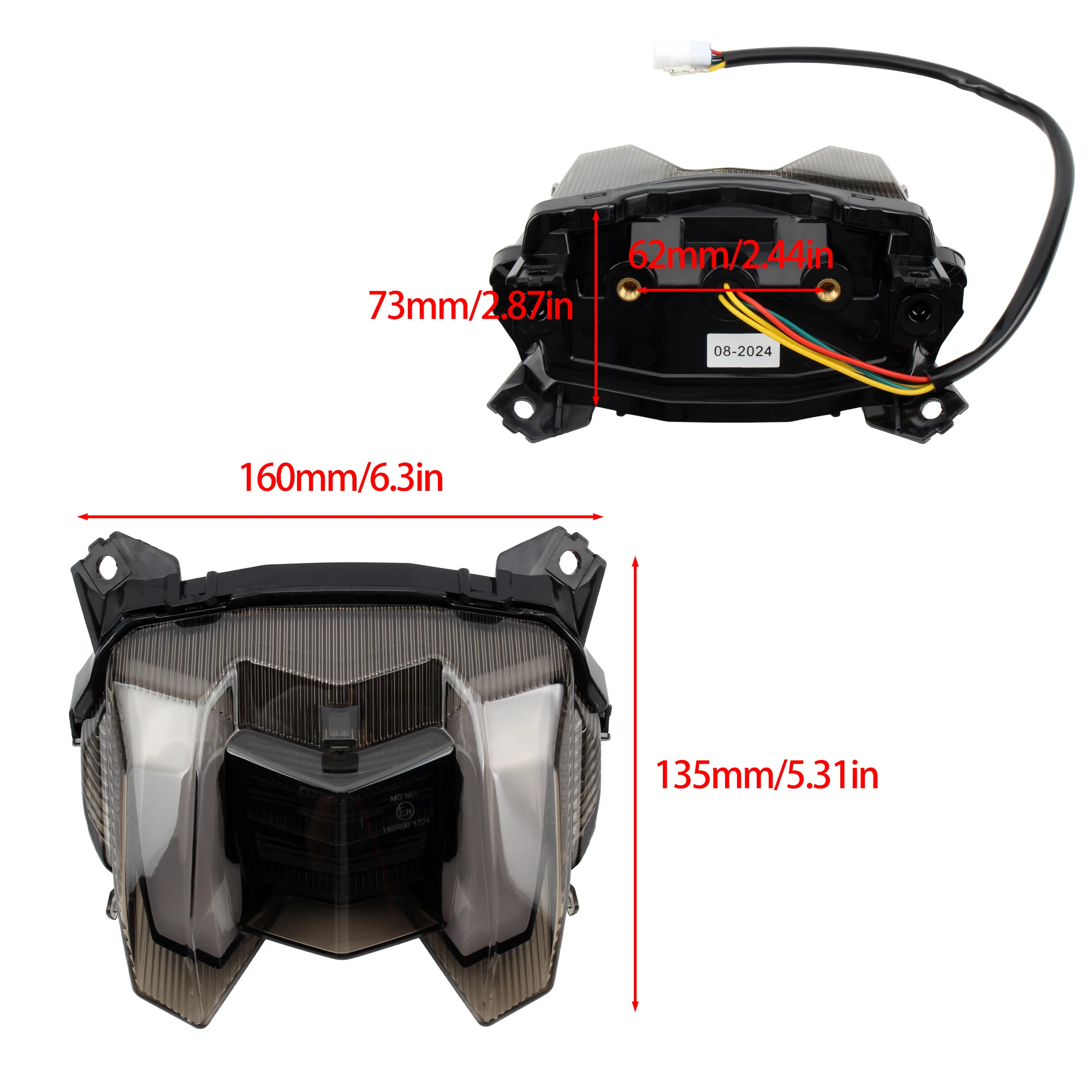 Luz LED trasera para motocicleta Yamaha MT-09 FZ-09 FZ09 MT09 2017 2018 2019 2020 e-mark - imagen 5