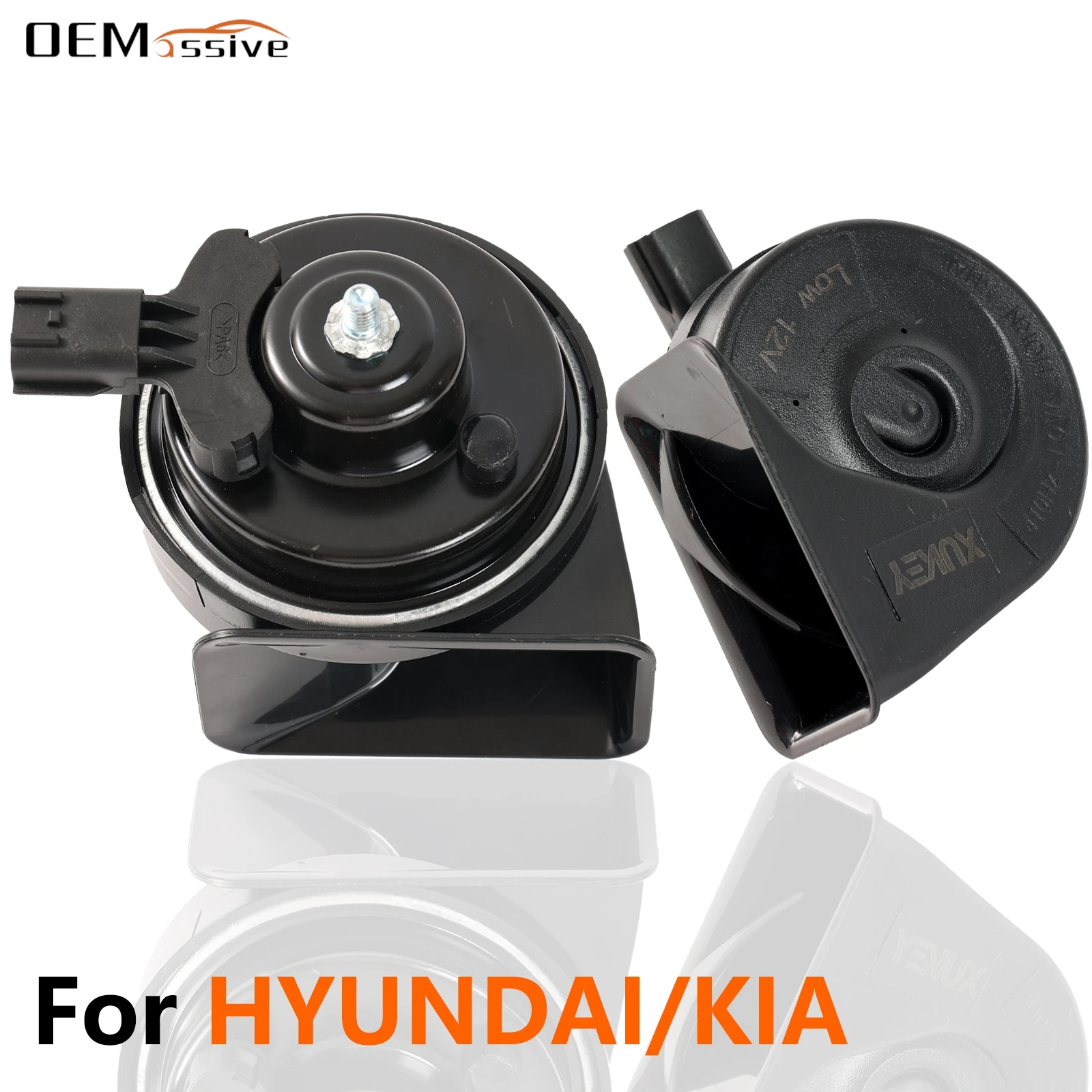 Bocina de caracol doble 12V tono alto y bajo – Hyundai Accent Tucson