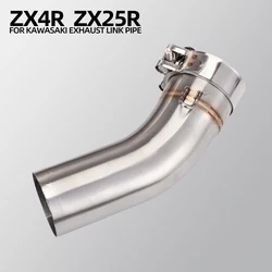 Tubo escape Kawasaki ZX25R ZX25RR ZX4R ZX4RR motocicleta inoxidable