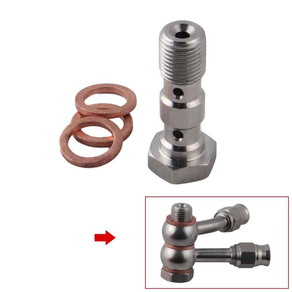Montaje banjo AN3 en acero inoxidable