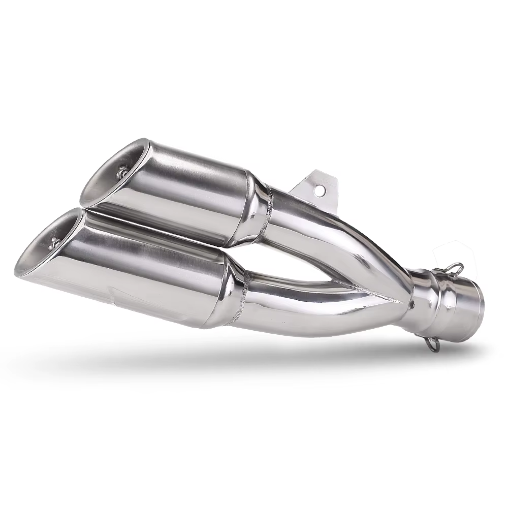 Silenciador de escape universal doble salida – CBR650R MT07 DL650 - imagen 5