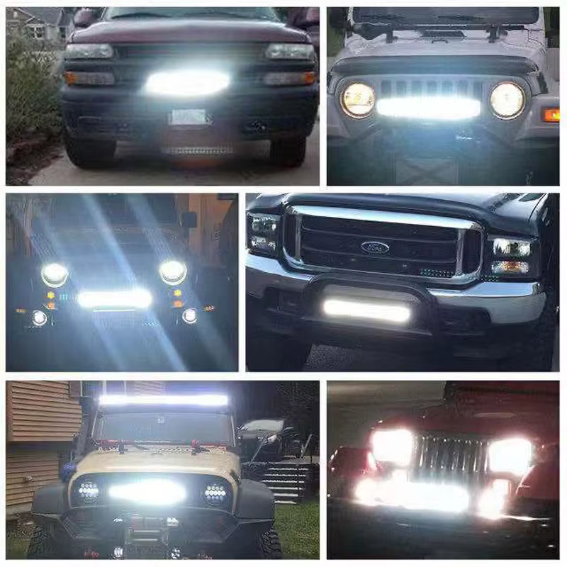 Barra faros LED 24V ultrafina, una fila, para camión y todoterreno - imagen 5