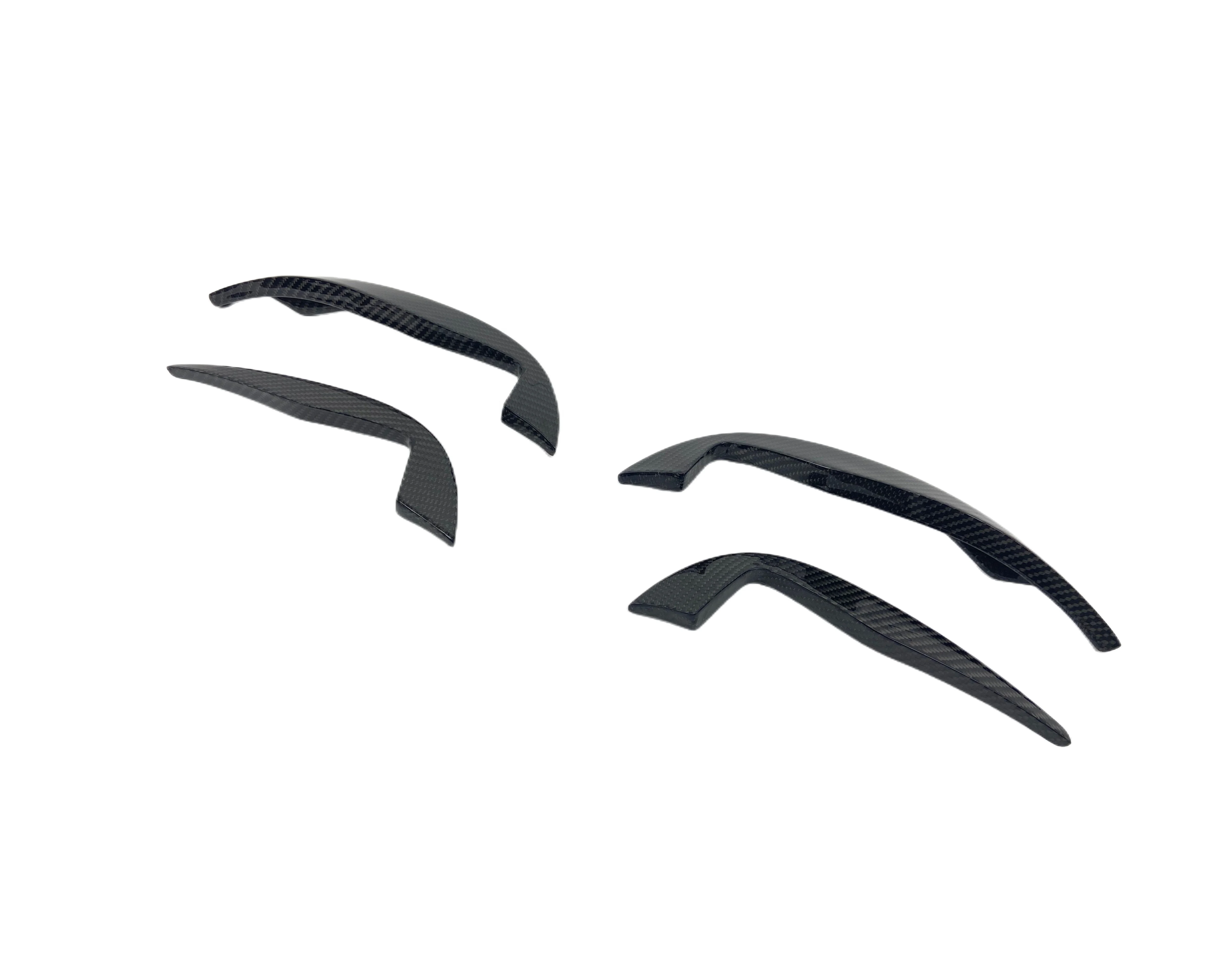 Audi TT RS parachoques frontal fibra de carbono con canards y aletas - imagen 4