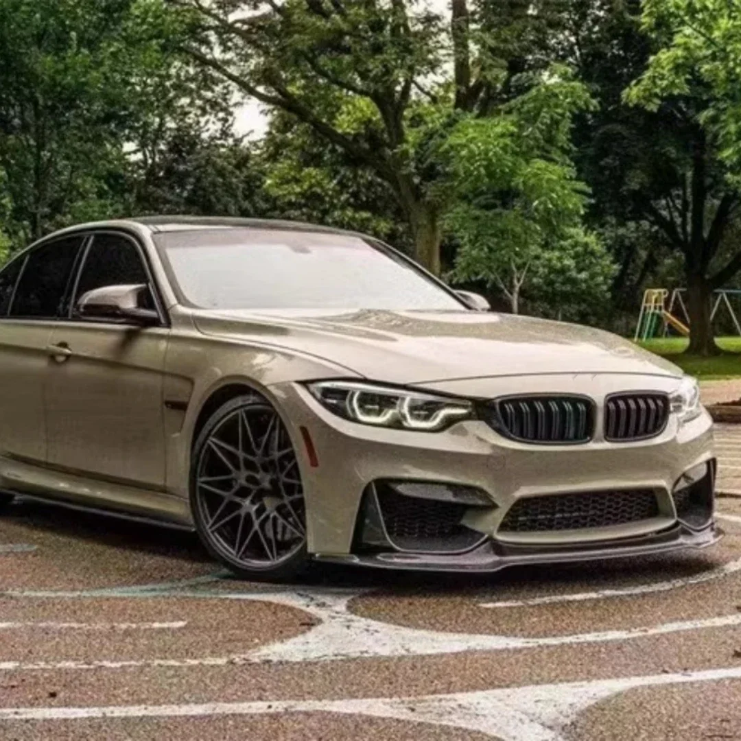 Kit de carrocería de coche de fibra de carbono, conjunto de labio delantero para BMW Serie 3 4 M3 M4 F80 F82 F83 2015-18, accesorios convertidos para automóviles - imagen 4