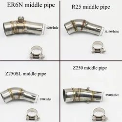 Escape silenciador acero inoxidable Kawasaki ER6N y Yamaha R3 universal