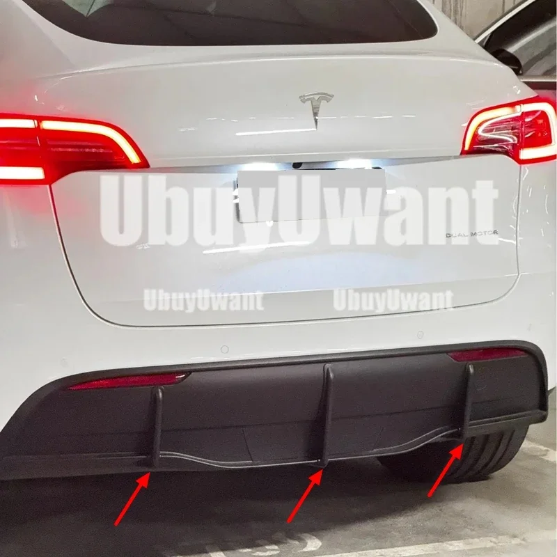 Difusor trasero labio negro para Tesla Model Y 2018-2022 - imagen 3