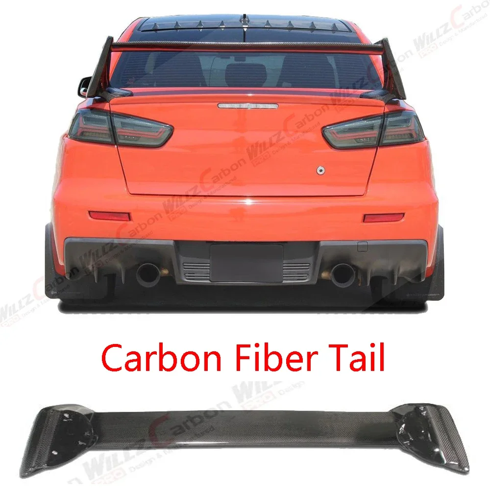 Alerón trasero de carbono Mitsubishi Lancer Evolution X 2008-2017