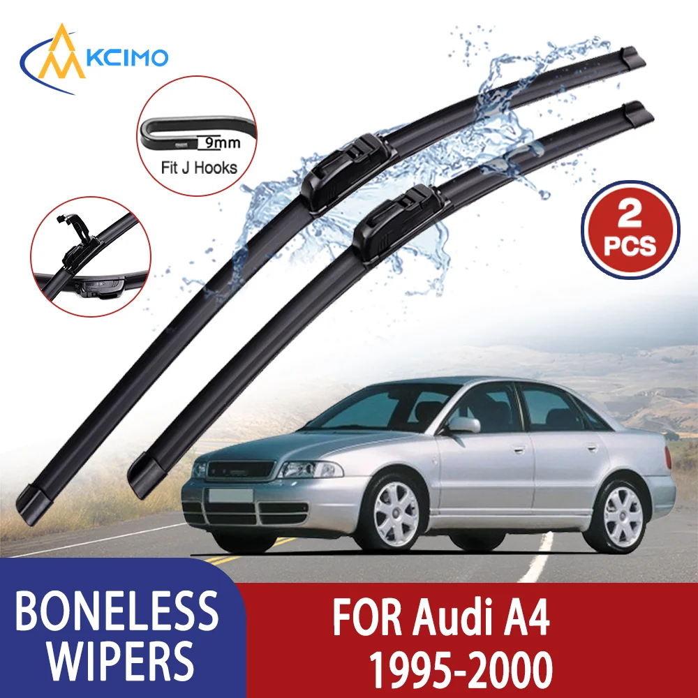 Kcimo limpiaparabrisas Audi A4 1995-2000, 22 pulgadas, tipo U, goma suave