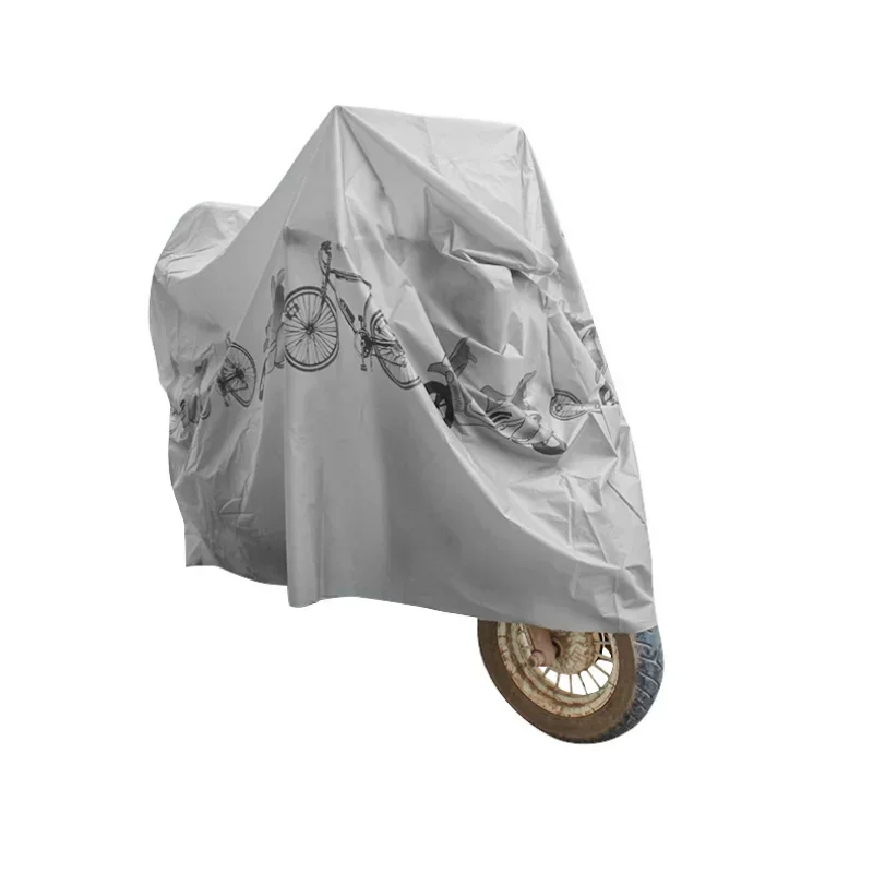 Ropa multifuncional para motocicleta, cubierta antipolvo de PEVA, a prueba de lluvia y sol, para batería de coche, bicicleta de montaña - imagen 5