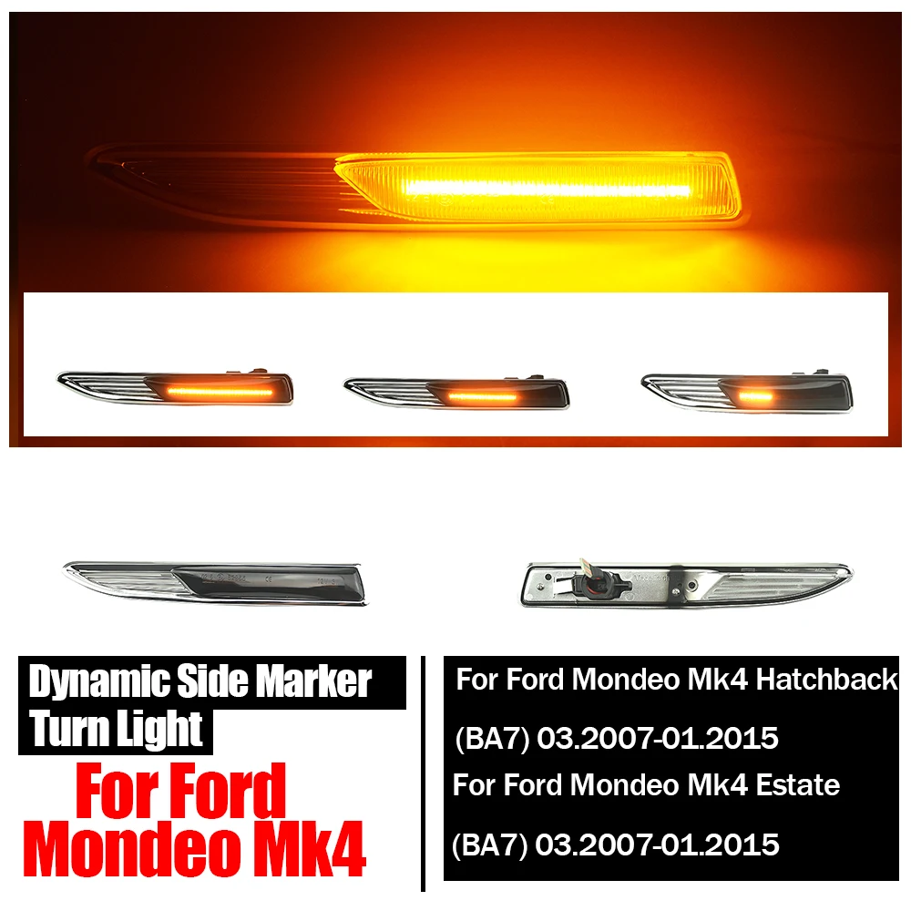 Intermitente LED lateral dinámico Ford Mondeo Mk4 BA7 - imagen 4