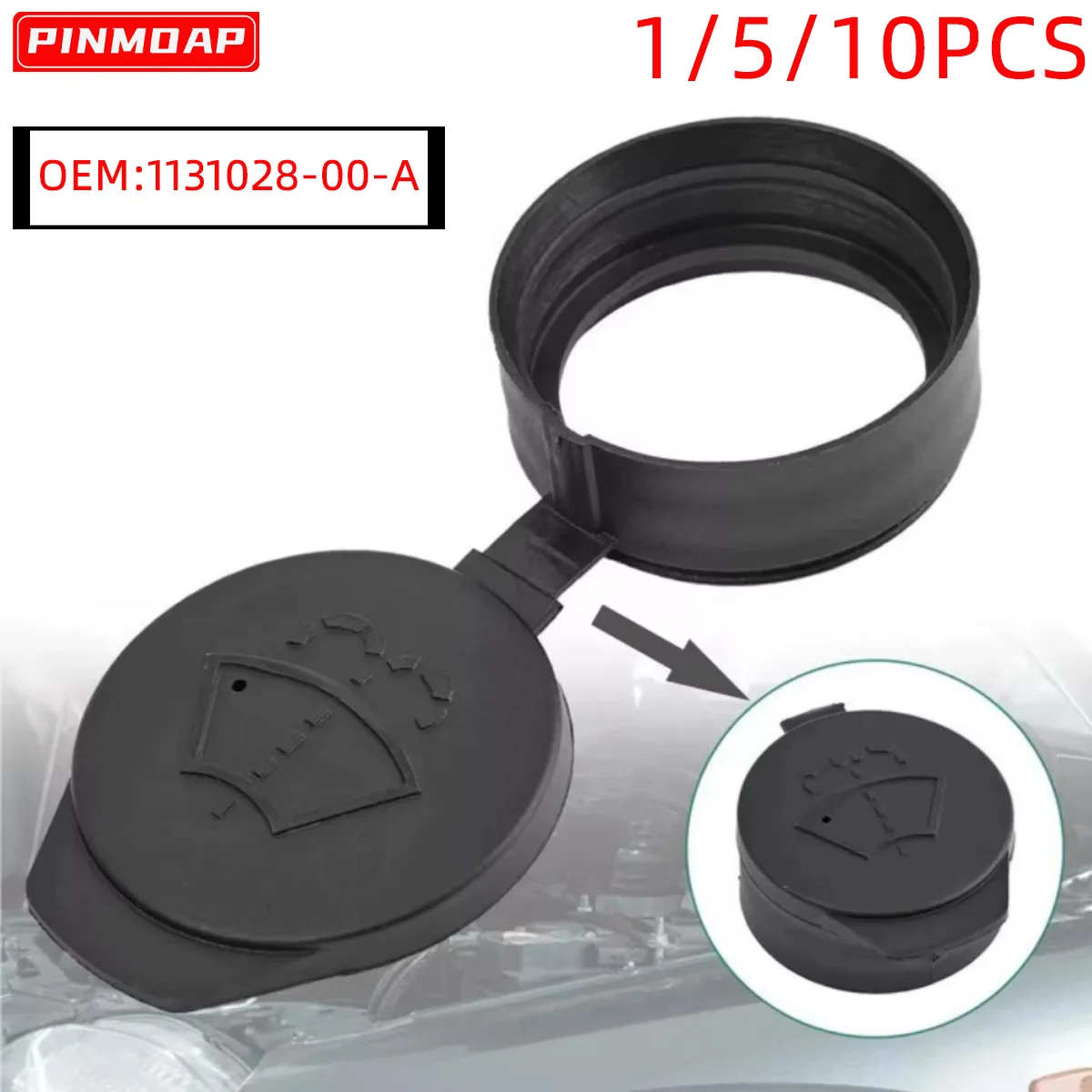 PINMOAP 1131028-00-A Tapón limpiaparabrisas Tesla Model 3/S/X/Y