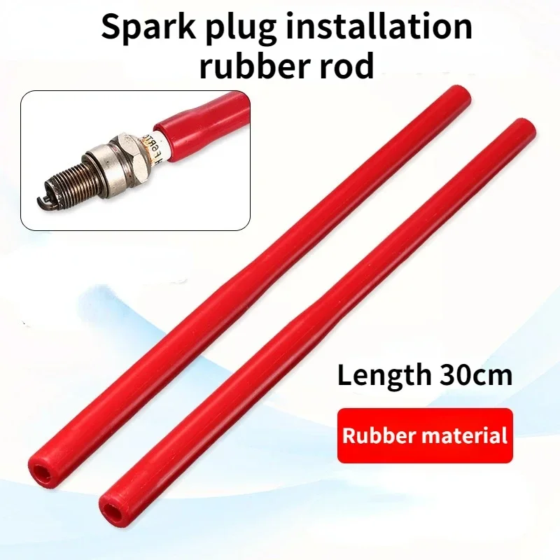 Herramienta roja para la instalación de bujías de coche