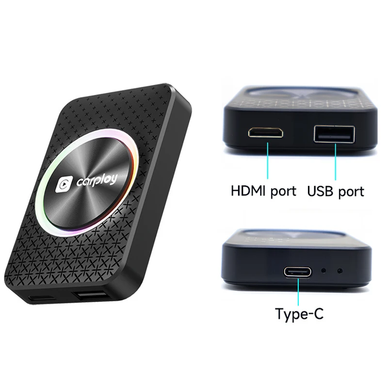 3 en 1 Carplay Android 12 HDMI TV Box Carplay inalámbrico Android Auto Smart Ai Box RK3528 4K HD compatible con salida HDMI con luz LED - imagen 2