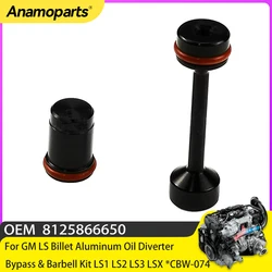 Kit desviador de aceite para GM LS con adaptador sandwich de aluminio