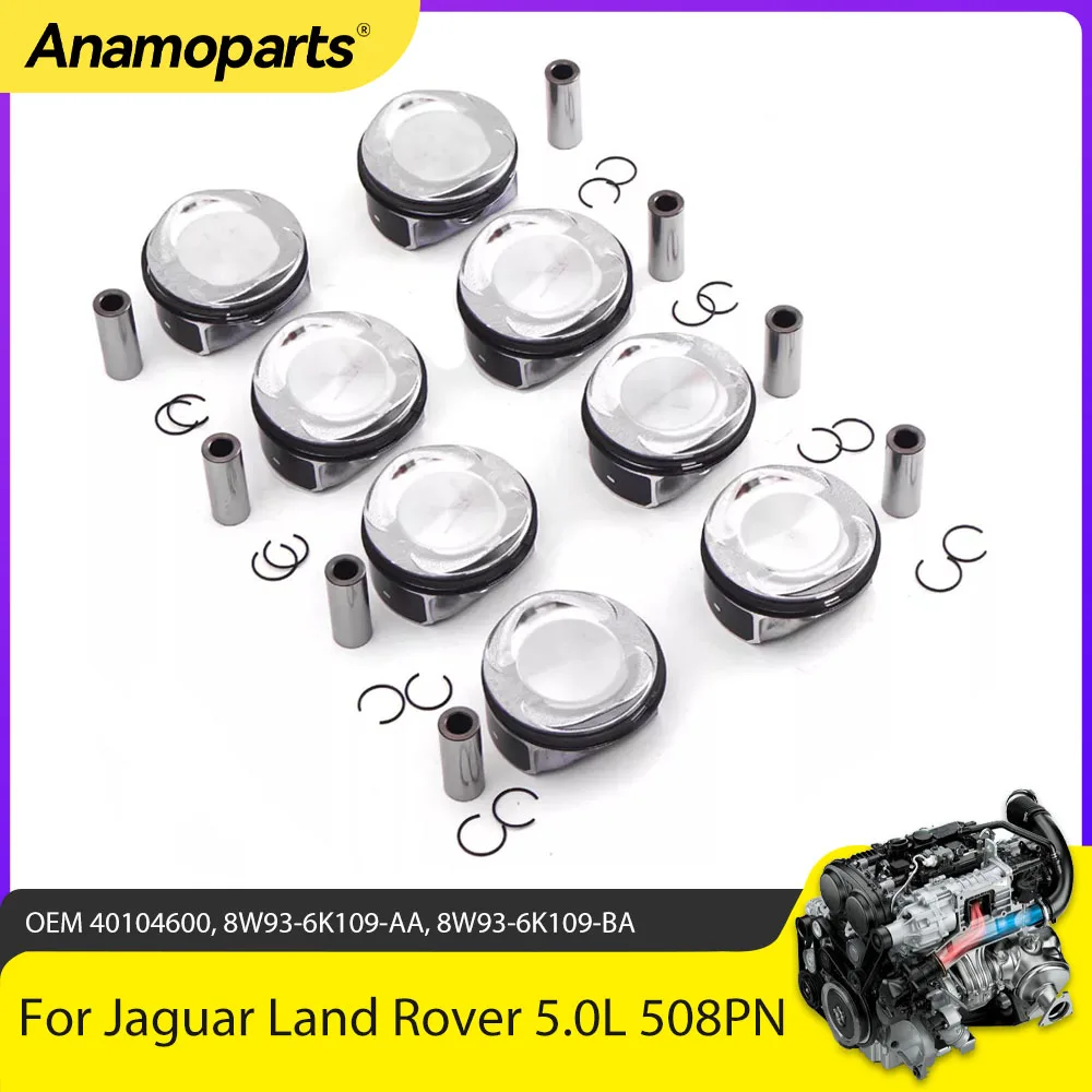 Pistones 508PN con anillos para motor Jaguar Land Rover AJ133 V8