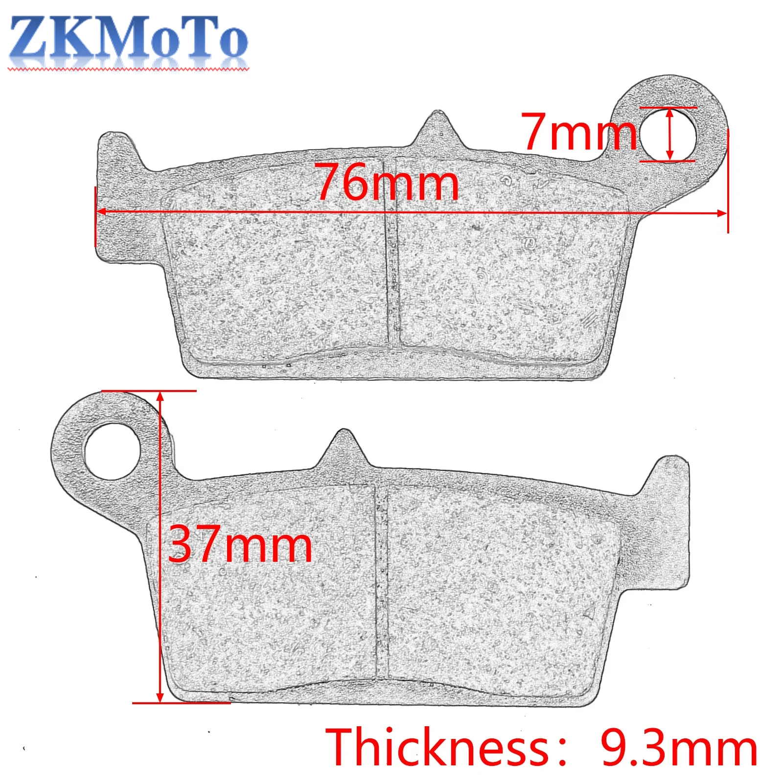 Pastillas de freno nuevas para motocicleta Suzuki