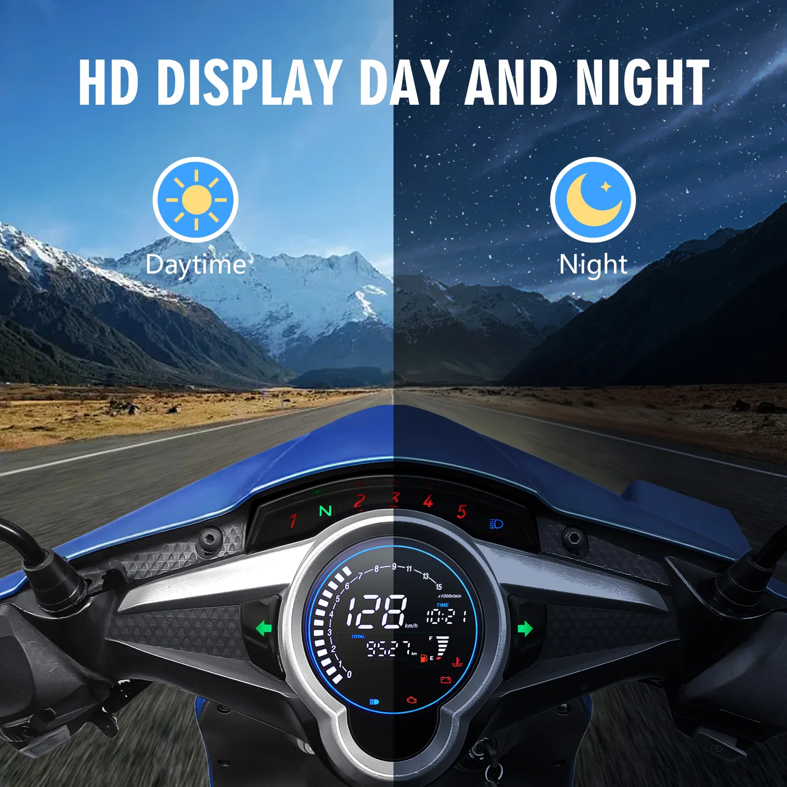 Velocímetro digital LED con cuentakilómetros y tacómetro Yamaha LC135 - imagen 4