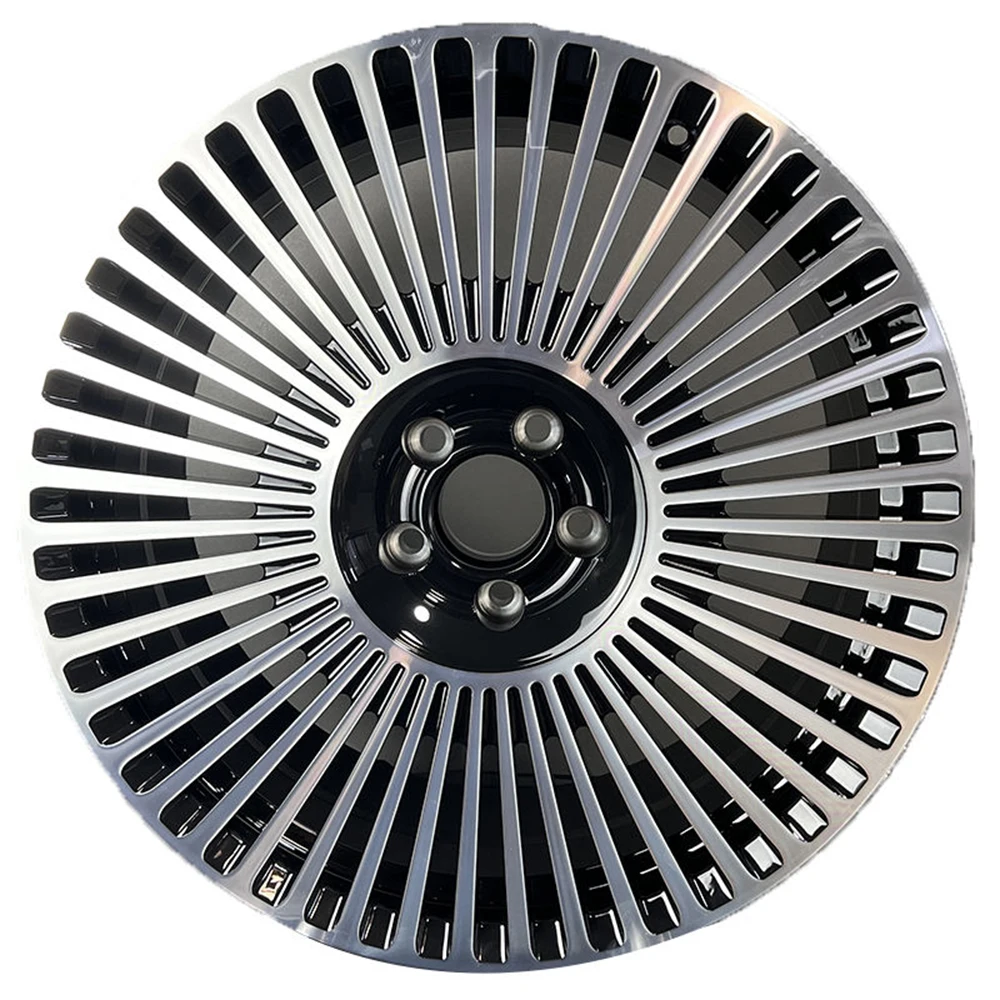 Ruedas aleación aluminio con cara de máquina negra - imagen 4
