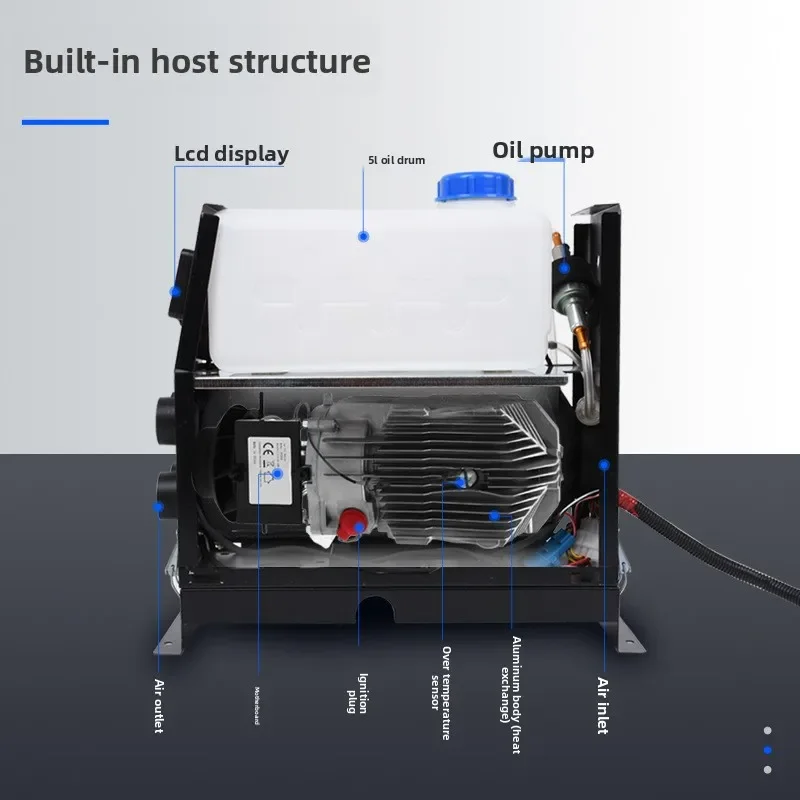 Calefactor de estacionamiento diésel 12V/24V integrado – aire vehículo - imagen 3