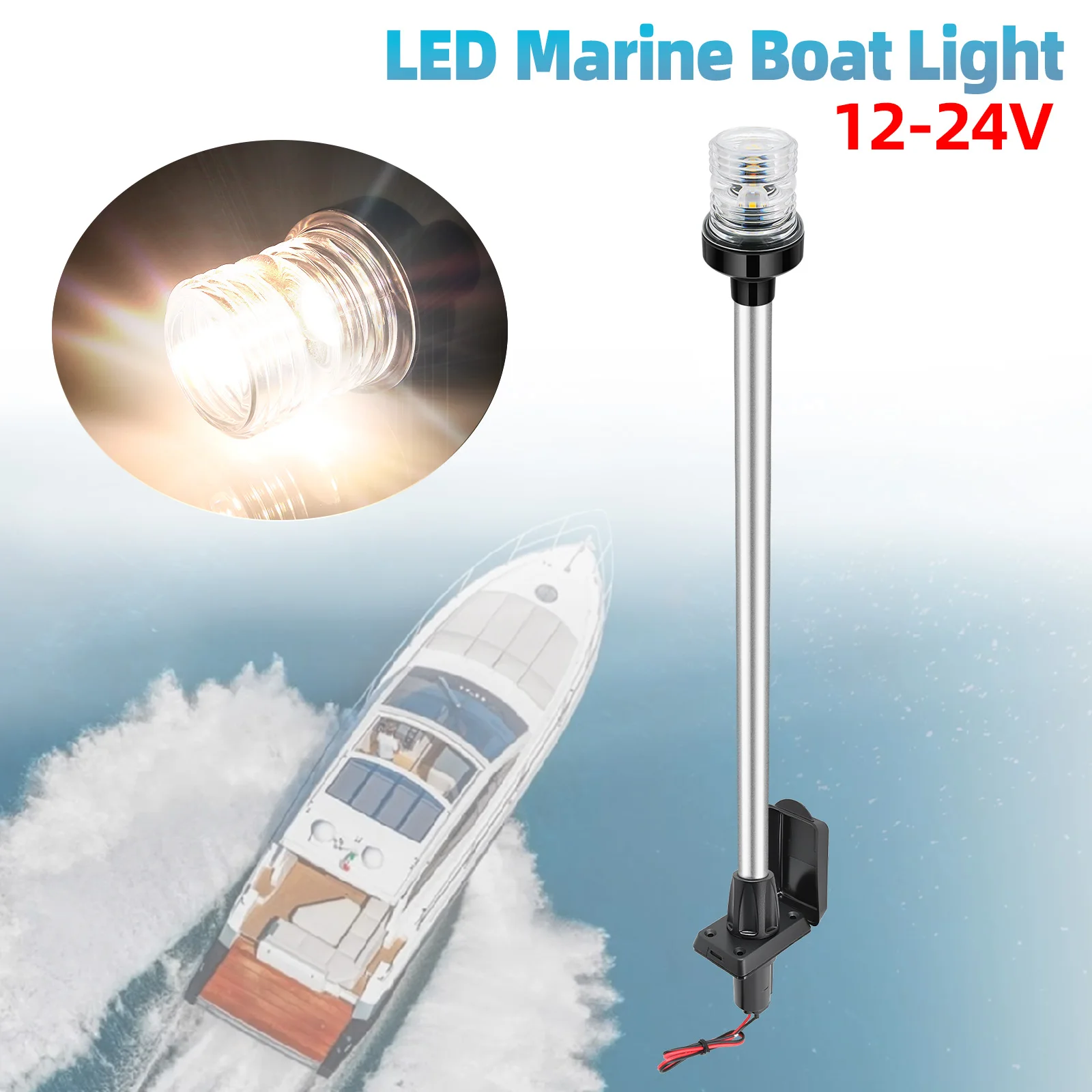 Luz de navegación LED fija poligonal para yates y barcos - imagen 3