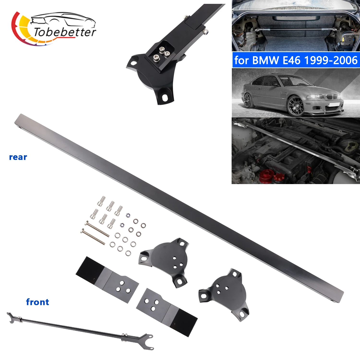 BMW Barra de refuerzo para torre puntal delantero E46 1999-2006