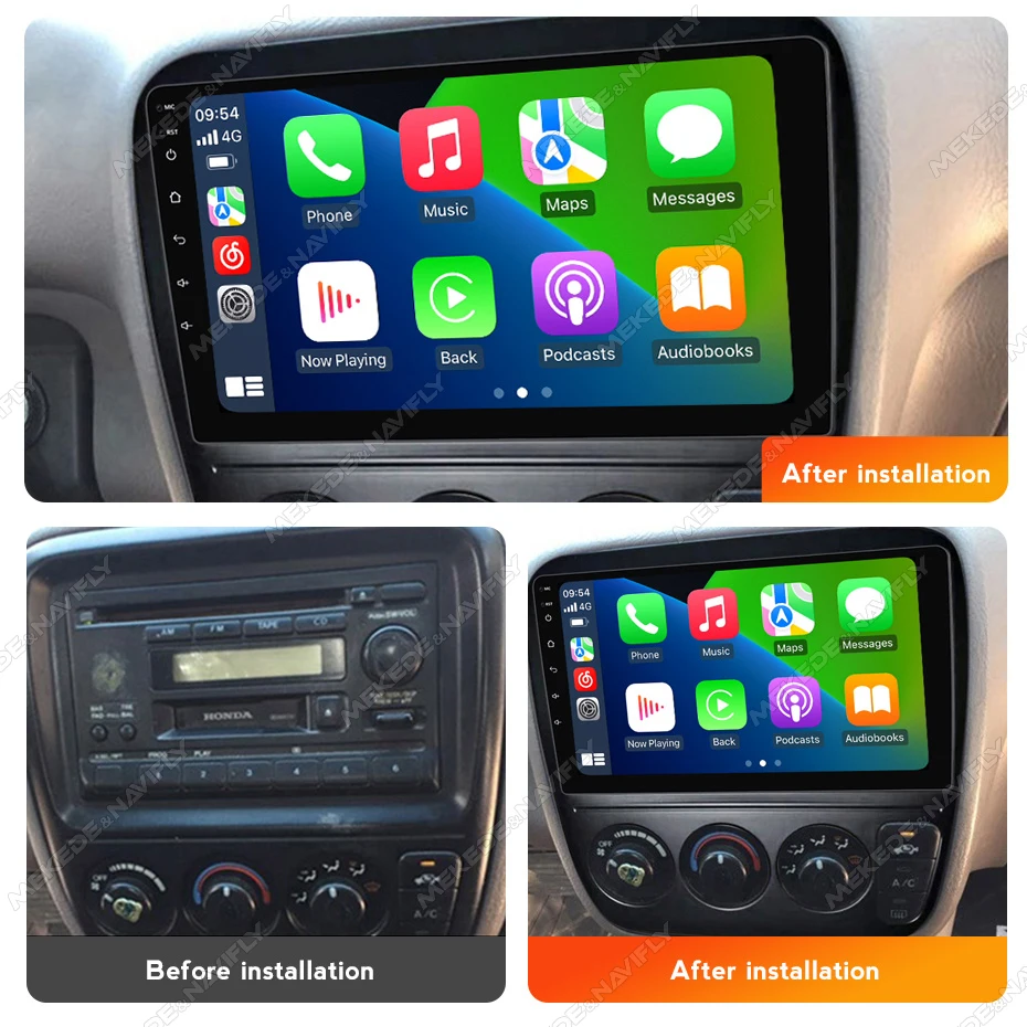 MEKEDE inalámbrico Carplay Android Auto Radio reproductor Multimedia para Honda CRV CR-V 997-2001 sistema inteligente de vehículos - imagen 3