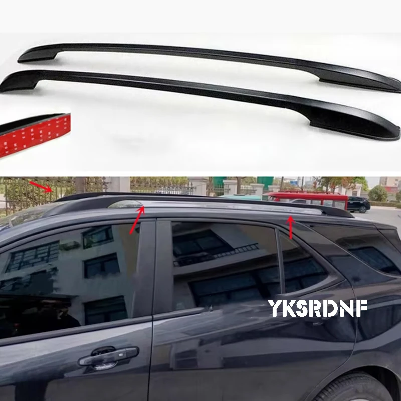 Barras decorativas negras para portaequipajes en Chevrolet Equinox