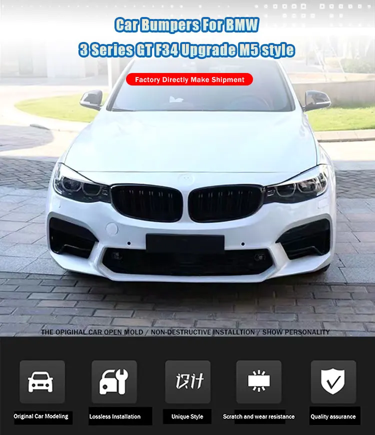 Parachoques delantero BMW Serie 3 GT F34 material PU