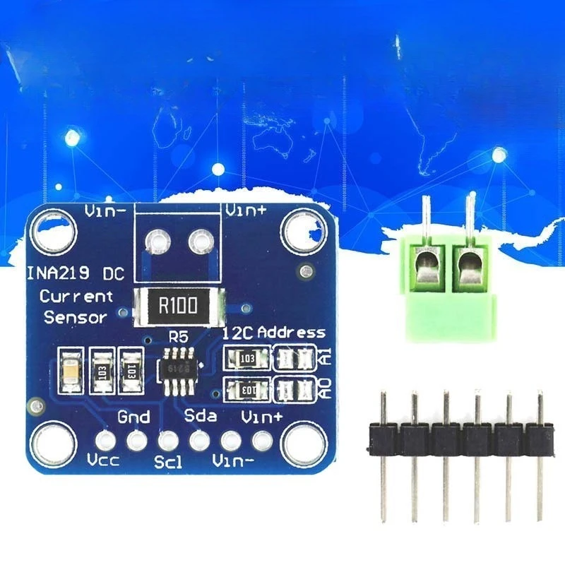 MCU-219 INA219 Módulo sensor de corriente bidireccional I2C - imagen 5