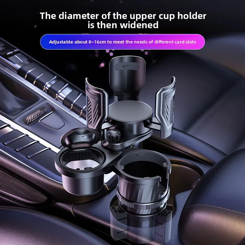 Soporte móvil multifunción con portavasos para coche – accesorio interior tuning - imagen 3