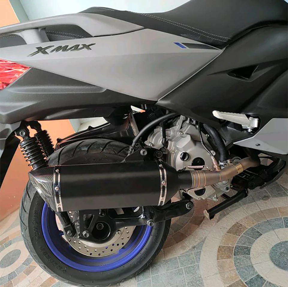 Yamaha tubo de enlace escape XMAX 250/300 medio delantero modificado - imagen 3