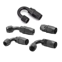 Racor giratorio AN6/AN8/AN10 de aluminio para combustible y aceite