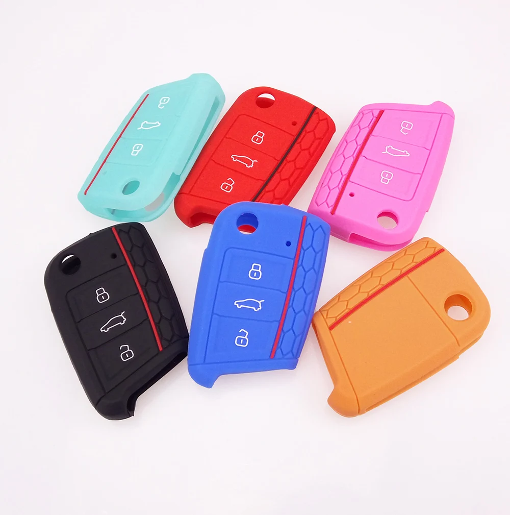 Funda silicona mando VW Golf 7 Skoda Seat Ibiza León 2015-2019 - imagen 2
