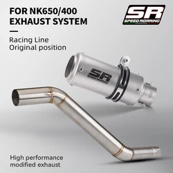 CFMOTO Escape slip on NK400 NK650 - tubo de enlace medio Moto GP