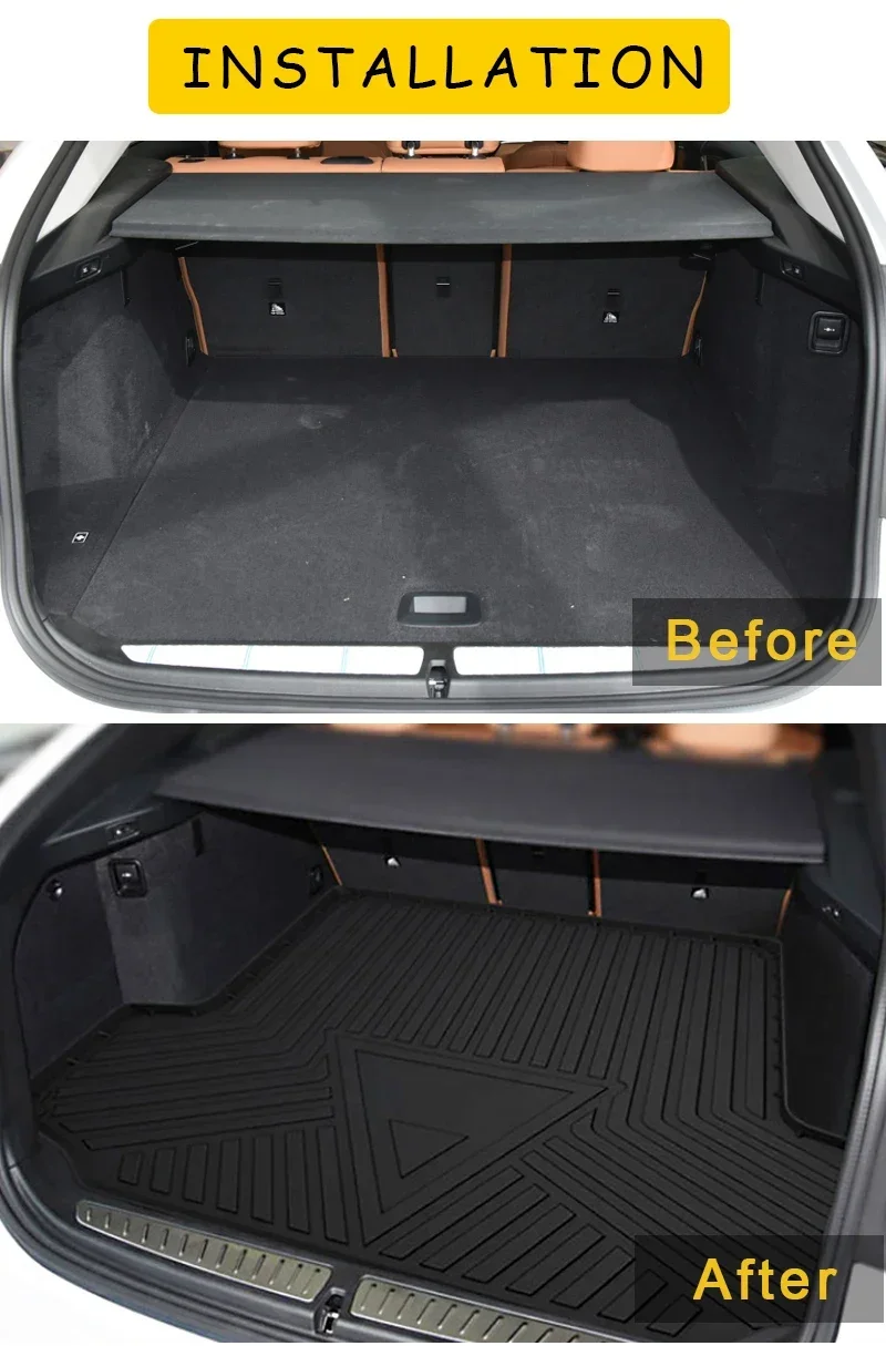 Bandeja de maletero antideslizante de TPE para BMW Serie 6 GT G32 - imagen 3
