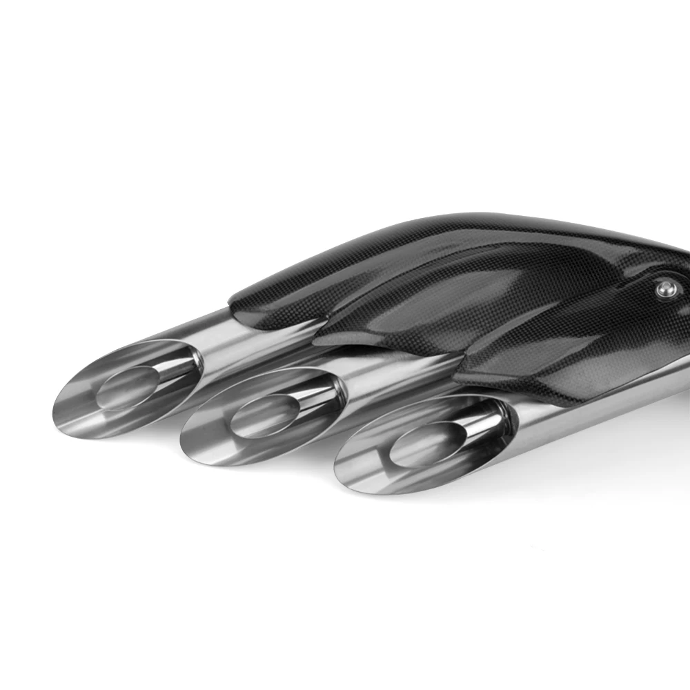 Tubo de escape Universal para motocicleta, entrada Original, silenciador intercambiable de tres orificios, Cbr500r,R3, Z900,MT09,S1000RR,F3 - imagen 2