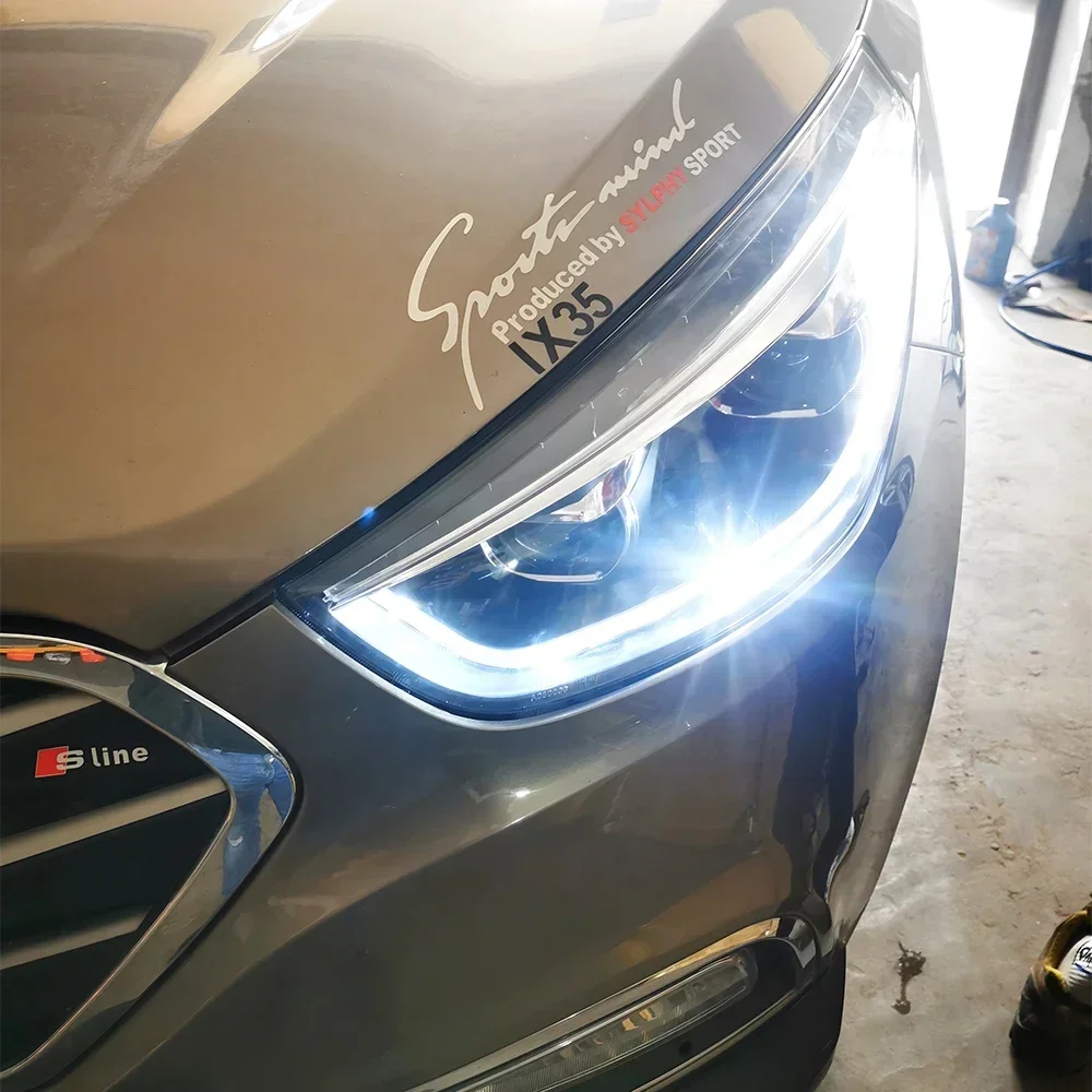 Faros delanteros LED con lente bífocal para Hyundai ix35 2010-2017 - imagen 3