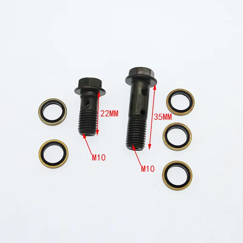 M10 * 1,25*22 M10 * 1,25*32 cilindro maestro de freno manguera de aceite tornillo perno motocicleta tubo Universal tornillos pernos M10 * 1,25