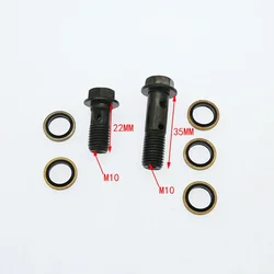 M10 * 1,25*22 M10 * 1,25*32 cilindro maestro de freno manguera de aceite tornillo perno motocicleta tubo Universal tornillos pernos M10 * 1,25