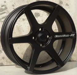 Llantas de aleación en negro mate para coche, acabado premium